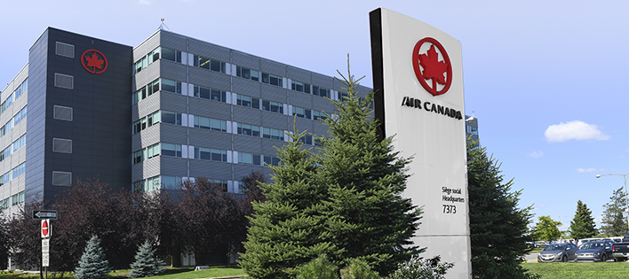 Image of the front of Air Canada's head office